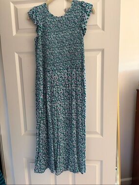 Floral Smocked Maxi Dress